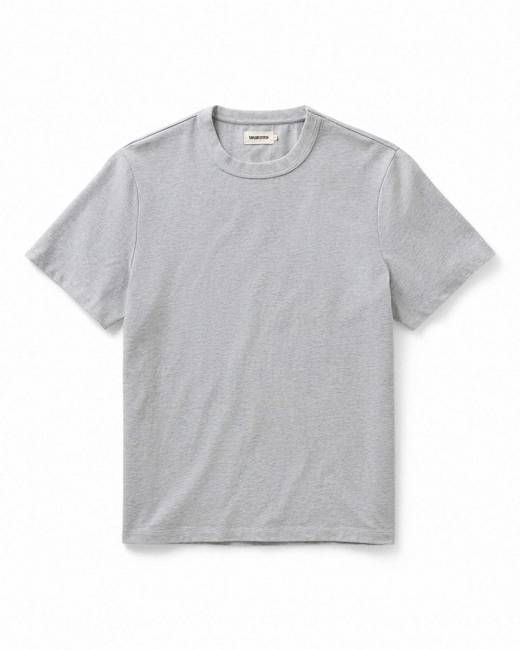 Taylor Stitch The Organic Cotton Shop Tee in Heather Grey