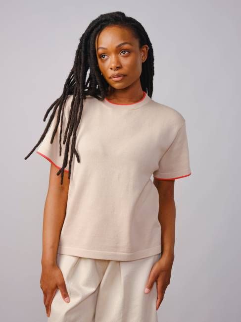 Classic Cotton Oversized Tee - Alstroemeria