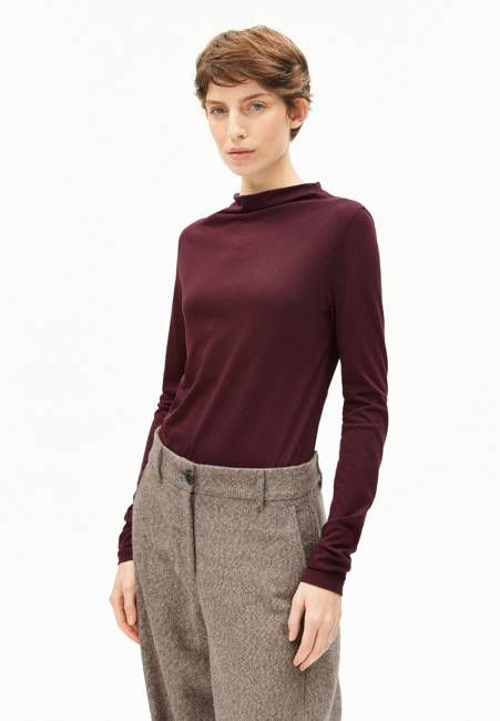 CALUNAA LONGSLEEVE | dark cranberry