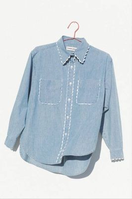 PREORDER Rickrack Perfect Shirt - Medium Wash Chambray