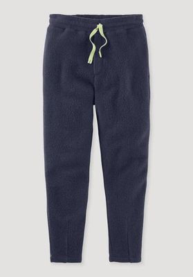 Regular fleece trousers made from pure organic cotton