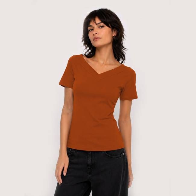Bio T-Shirt Due rost (orange)
