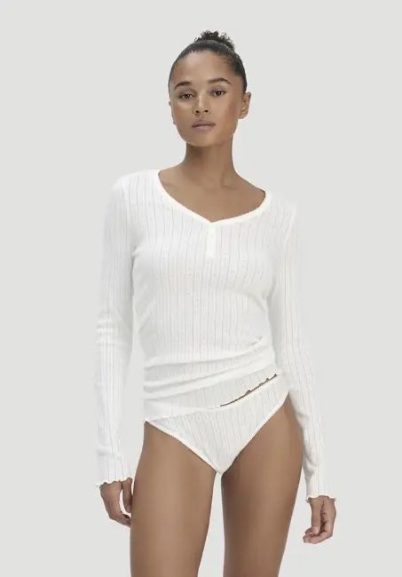 Pointelle Slip Regular Cut PURE COTTON made from pure organic cotton