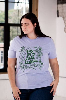 Say No to Fast Fashion Unisex Eco-Triblend Tee