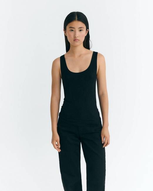 Black cashmere Silma tank top