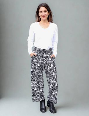Folklore Organic Wide Leg Crop Pants