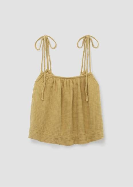 Janis Organic Cotton Top in Straw