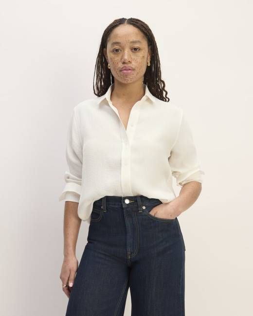 The City Stripe Relaxed Shirt | Bone