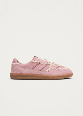Tb.490 Crochet Pink Leather Sneakers