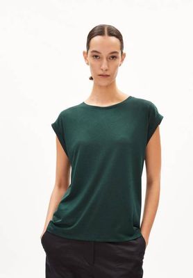 JILAANA T-SHIRT | teal stone
