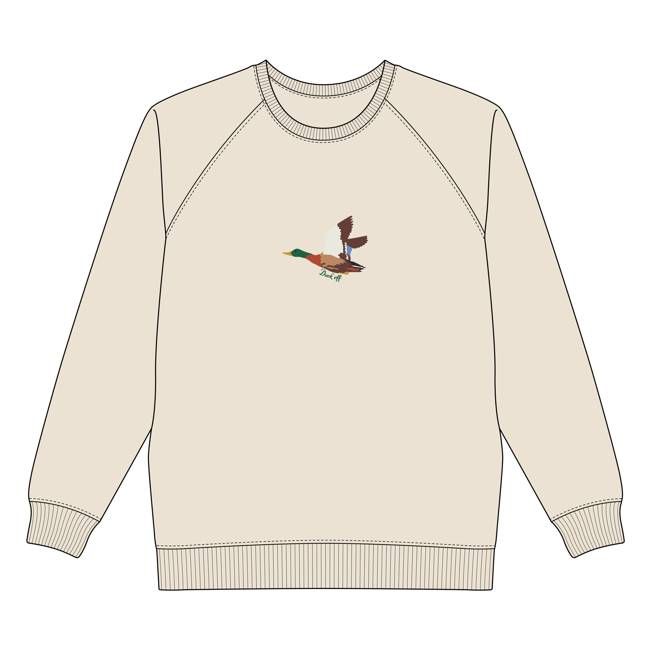 DEDICATED - Sweatshirt Malmoe Duck Off Egg White