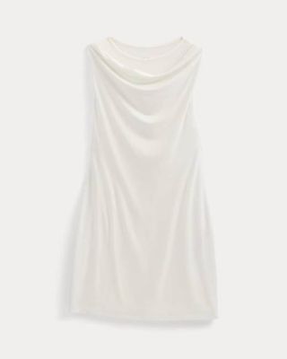 Cowl Neck Mini Dress | Bone