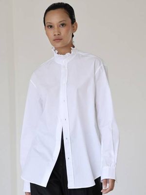 Ruffled Collar Shirt