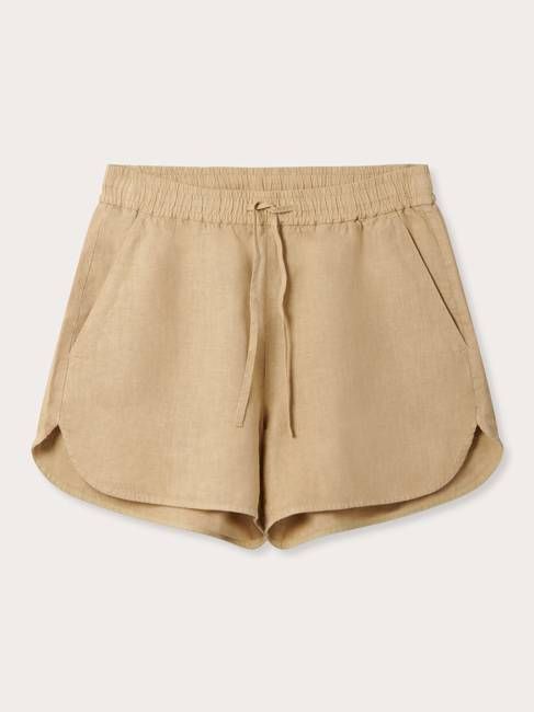 Women's Coconut Musha Linen Shorts