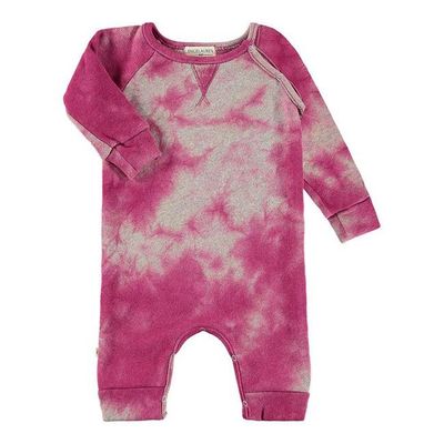 Heathered Fleece Marble Sweatshirt Romper