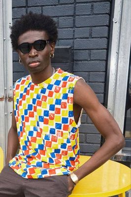 Checkerboard Malibu Muscle Tee