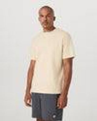 Short Sleeve Vuori Heavyweight Cotton Tee-Relaxed Fit | Sandstone | Vuori