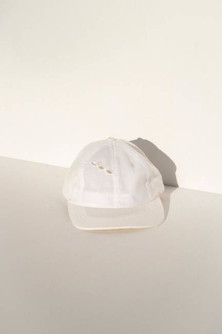 Ball Cap - White Vintage Tablecloths #6