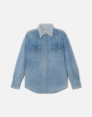 70s Big Mac Pearl Snap Denim Shirt