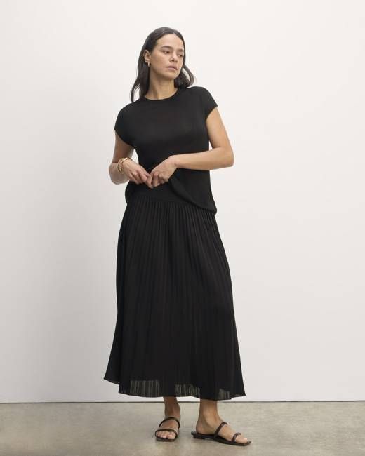 The Pleated Skirt | Black