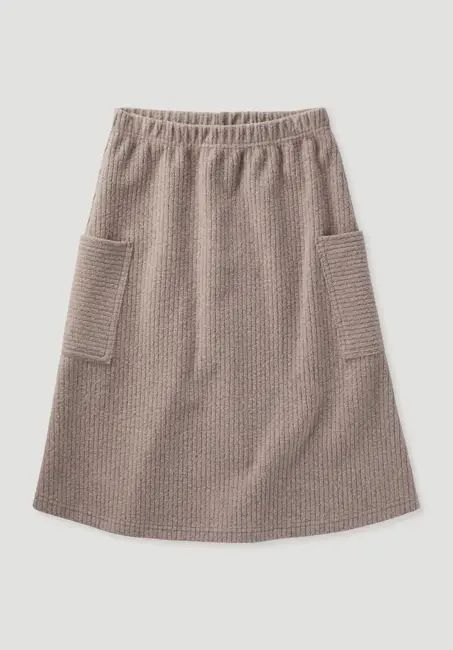 Fleece skirt BETTER RECYCLING made from pure organic cotton