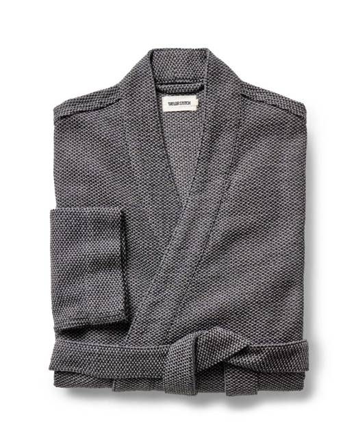 The Apres Robe in Charcoal Sashiko