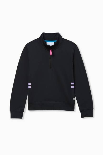 Stripes Zip Popover - FINAL SALE