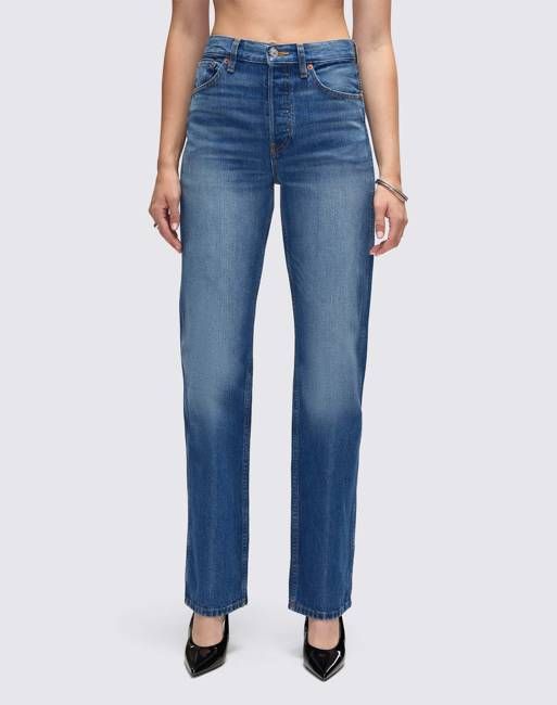 90s High Rise Loose - Viper Blue