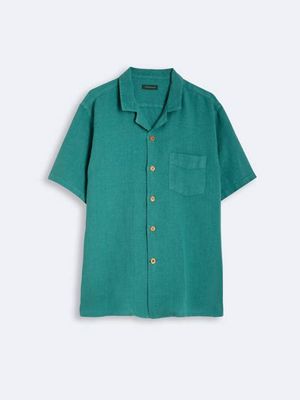 Linen Shirt Areia Teal