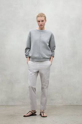 LIGHT GREY ANKARA SWEATSHIRT