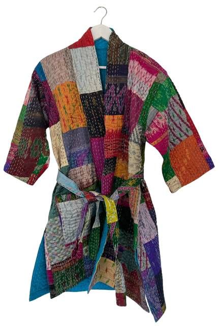 NEW! Vintage Patchwork Stories Belted Overlay No.46