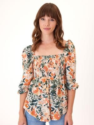 Kerrie Printed Tencel Top