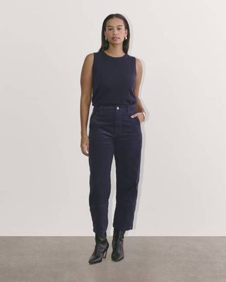 The Utility Barrel in Corduroy | Navy