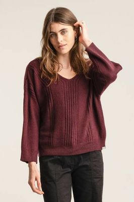 ANYA Merino Wool Jumper - Walnut