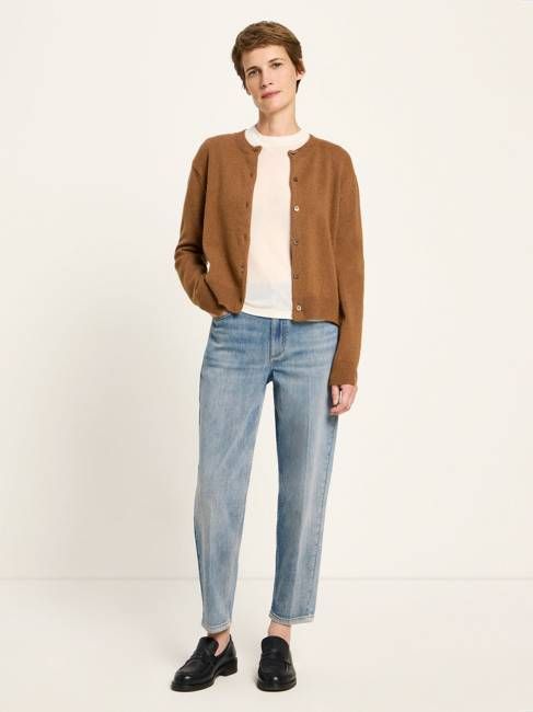 Boxy Strickjacke (GOTS)