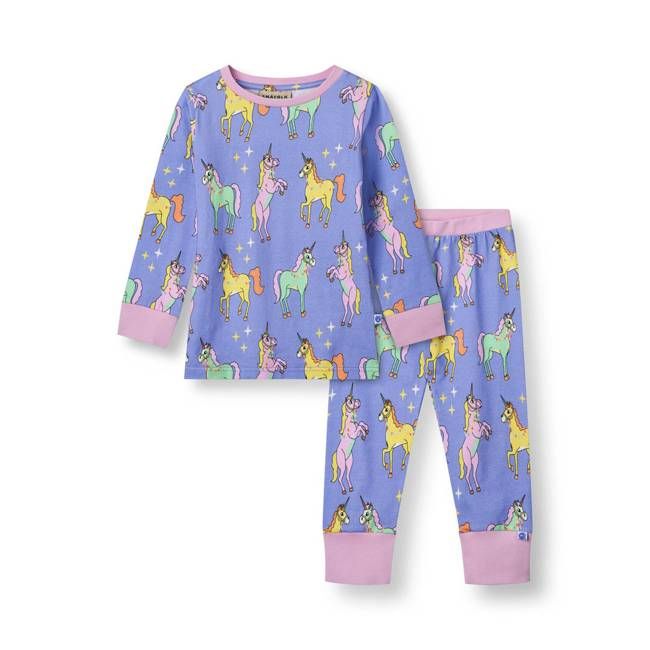 Nightwear set with unicorns
