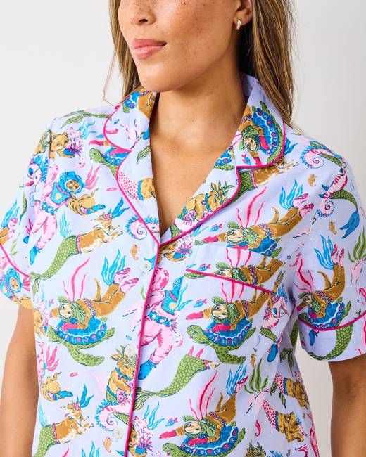 Deep Sea Divers - Short PJ Set - Lavender Sorbet