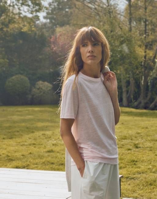 The LINEN / The Classic Fit Tee - Blush