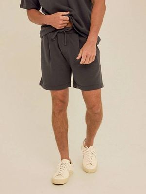 Easton Cotton Blend Terry Pleated Short