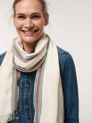 Schal mit Jacquard-Rand