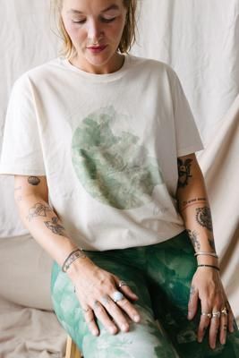 T-shirt met print Flora - Hoessee