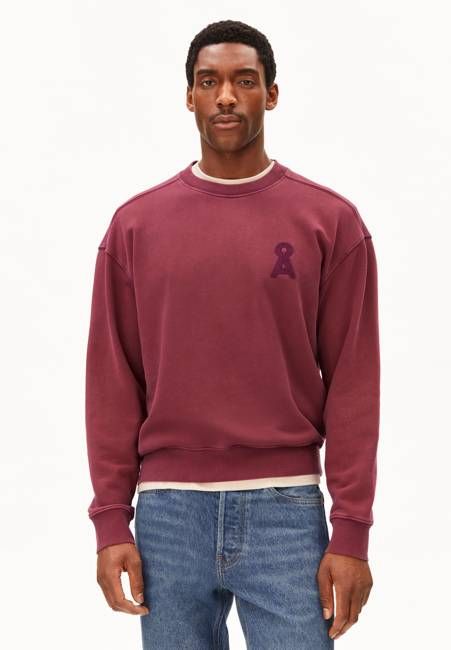 ICONIC Å GMT DYE SWEATSHIRT | velvet red washed