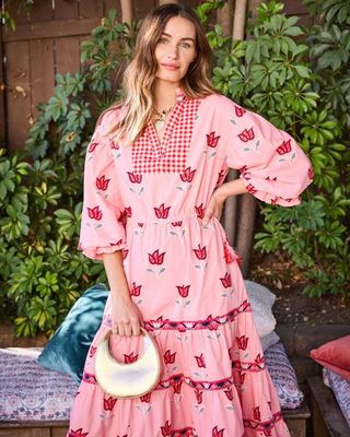 Tulip Bloom - Coconut Café Dress - French Pink