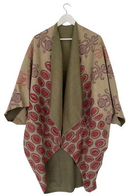 IMPERFECT JIVA Baumwollkimono Granatum