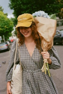 The Saunders Dress | Slate Gingham