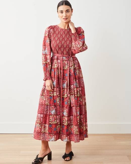 Stained Glass Storybook - Making Introductions Dress - Wine