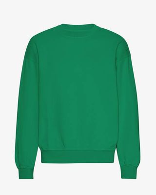 Organic Oversized Crew - Kelly Green