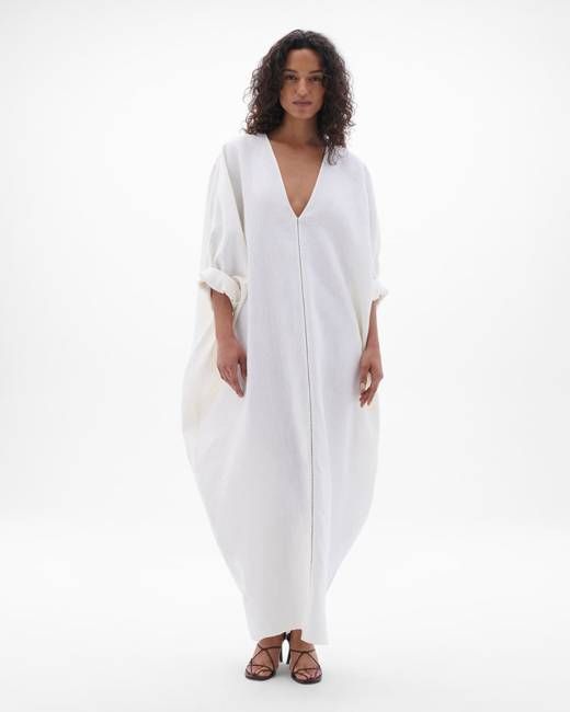 Another Tomorrow Caftan — White