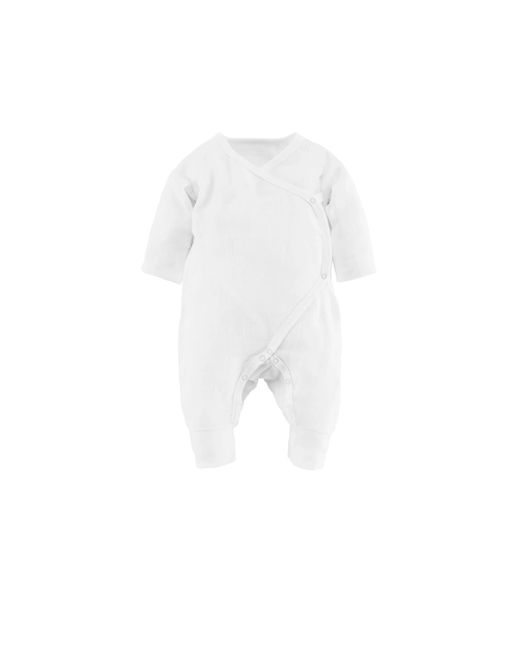 Muslin Side Snap Kimono - Organic White