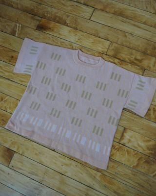 Bauhaus Short Sleeve Sweater Tee - Selenite